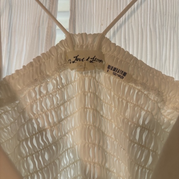 For Love And Lemons Cream Ruffle Mini Dress - Picture 2 of 5